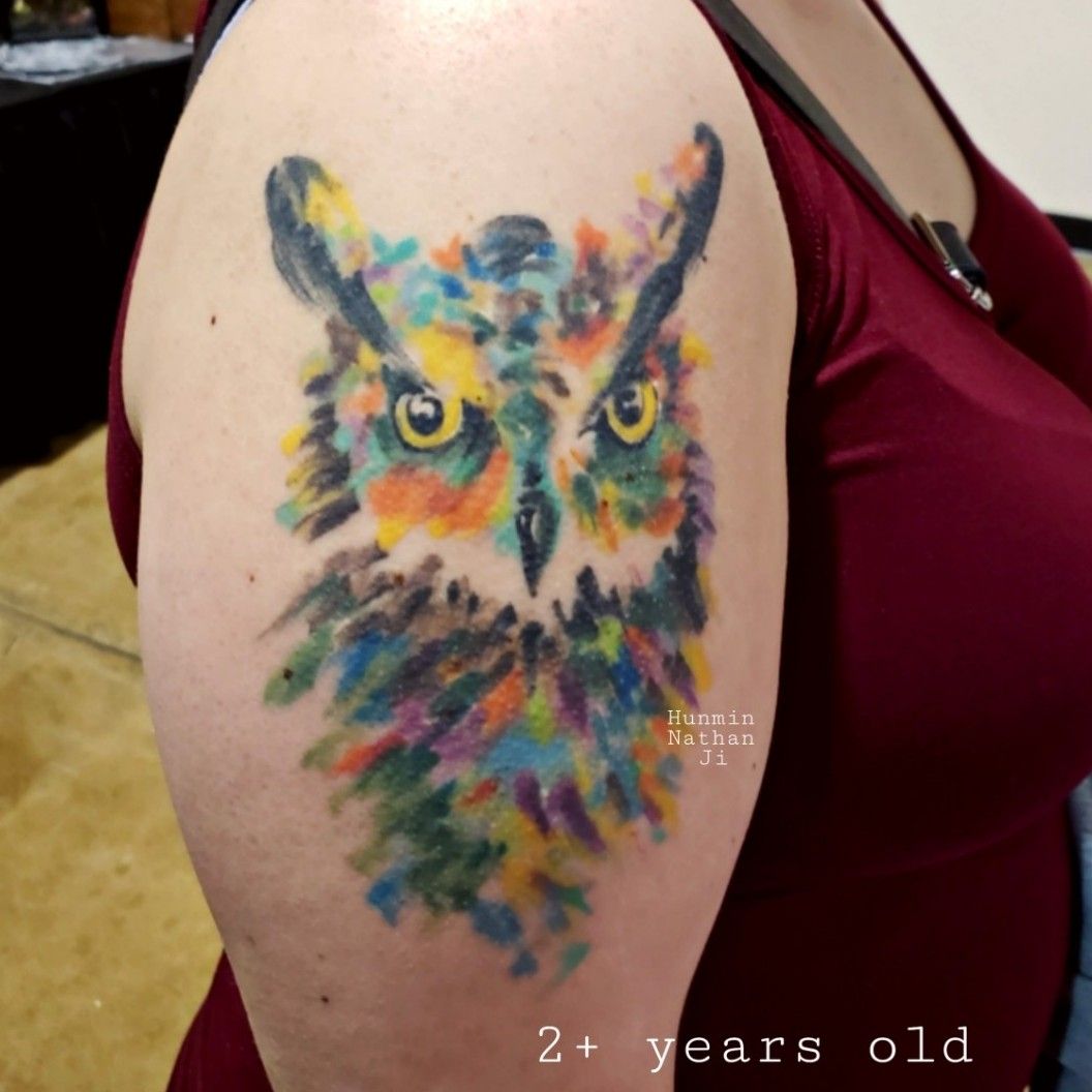 Nice Tattoo Parlor  This oil painting style crane from inkynas is a  perfect example of a tattoo as high art   Facebook