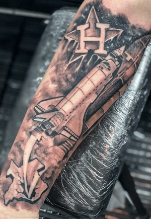 Houston Inspired forearm tattoo 