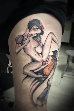 #tattoodo #tattoo #tattooporn #disney #porn #tattoodisney #tattoocartoon #tattoodesign #cartoon #legtattoo #art #colortattoo #inprogress #sexy #girl #porntattoo #luxembourg #ink #inked #tattooartist #tattoosoftheday 