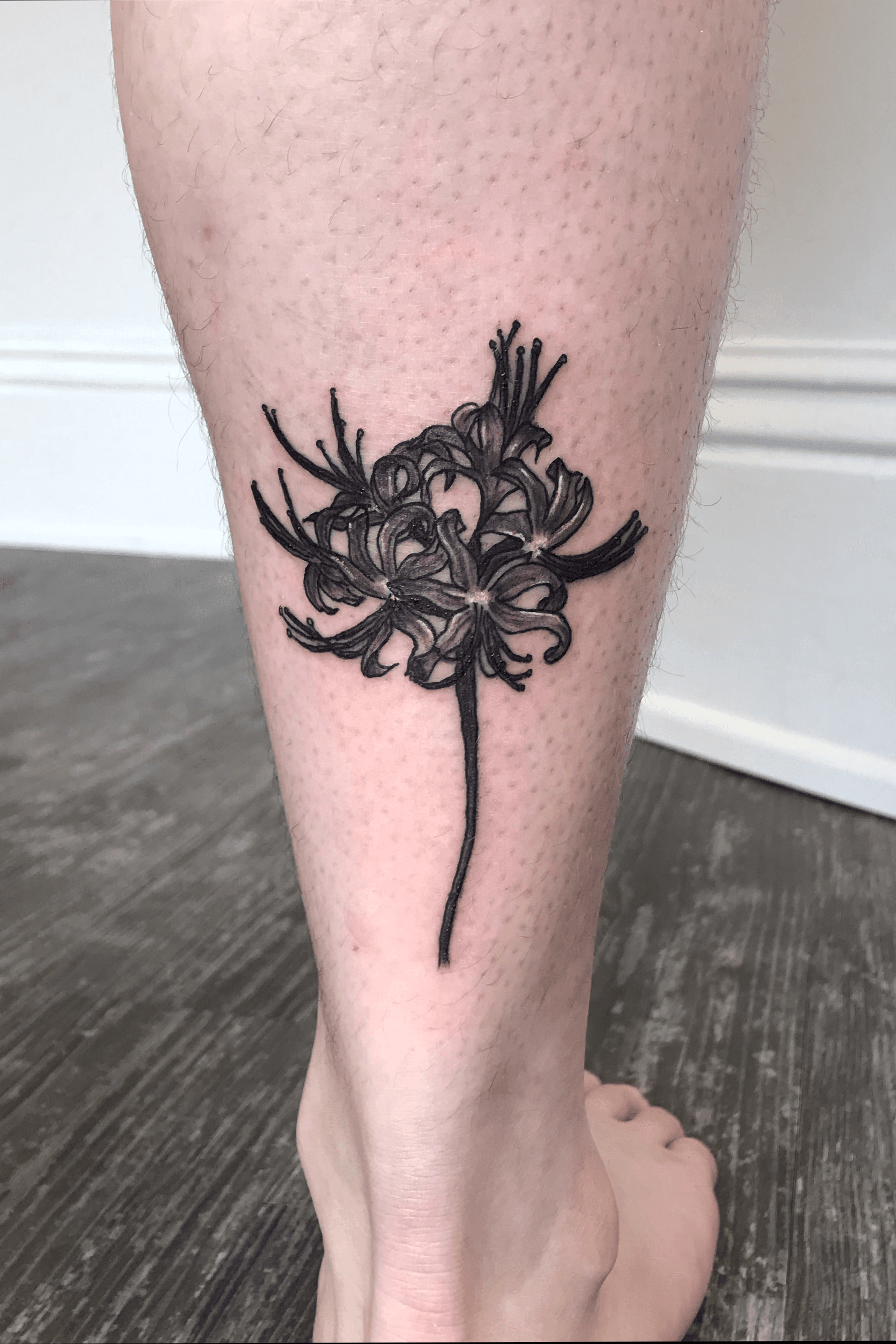 Beautiful Red Spider Lily Temporary Tattoo  neartattoos