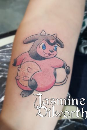 Another one straight from the flash book over the weekend! DON'T FORGET: Cosplay Day is next Saturday and all anime/pop culture tattoos are 10% off! (Plus a Cosplay Contest where you could win $50 toward your next tattoo! And a bucket full of treats and merch as well!) #tattoo #tattooconvention #tattooartist #femaletattooartist #pokemon #pokemontattoo #miltank #miltanktattoo #armtattoo #colortattoo #anime #animetattoo #animeink #cutetattoo #greenland #greenlandnh #newhampshire #nh #boston #geneva #genevany #ny #newyork #newenglandartist #fingerlakes #dover #kittery 