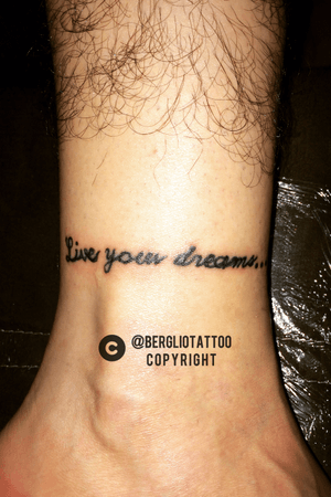 #tattoo #inkartist #tipography #black #liveyourdreams