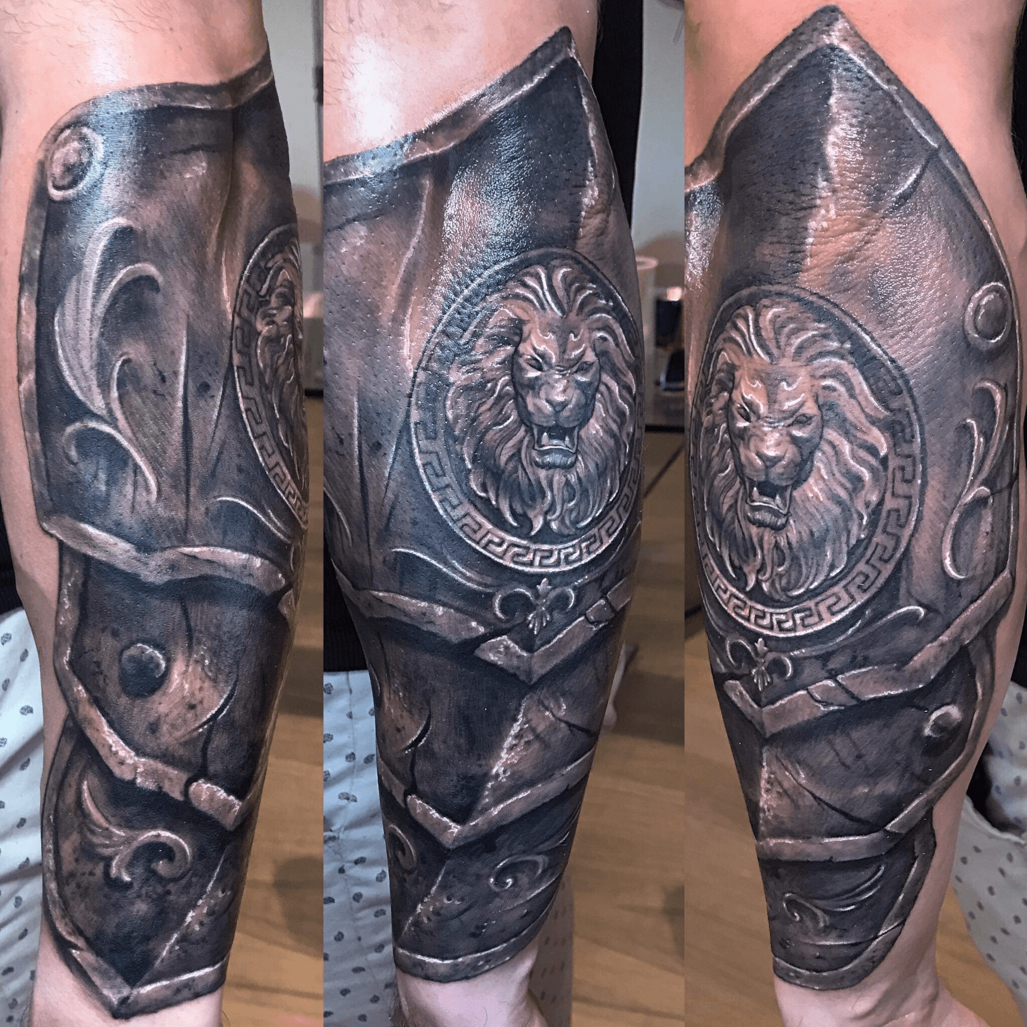 Tattoo uploaded by CruzInk • A bit of armour work on this badass dude  ..thanks again for giving me artistic freedom to come up with this and  looking forward to the next