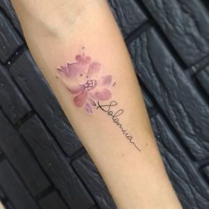 Flower "Solomiia" for OliaWelcome to the tattooed family.▪#тату #цветок #trigram #tattoo #flower #inkedsense #tattooist #кольщик 