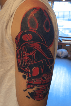 Star wars cover up #starwars #coverup #darthvader #nyc #nyctattoo #queens 
