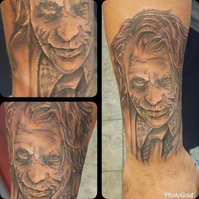 #blackandgray #joker #ink #arm #realistic #realistictattoo #batman #SuicideSquad 