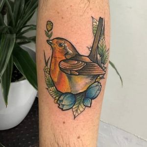 Neotraditional Robin bird 
