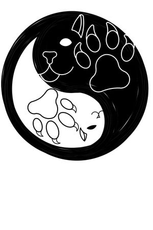 Option 2: I know, not much a difference.#cat #dog #yingyang