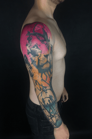 Finished #tattoo #tattooart #abstractatoo