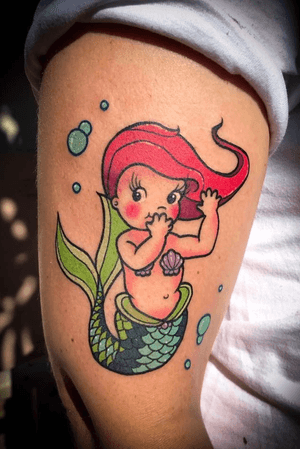 How #cute is this little #mermaid done by @nikita.jaded on Yvette😍 Go head over to Nikita’s profile and see what flash she has available or email us on info@kakluckytattoos.com and call 021 422-2963👨🏻‍💻 •••••••••••••••••••~•••••••••••••••• Walk Ins welcome eeeeeerrrrrday🖤 ••••••••••••••••••>~<•••••••••••••• #tattoos #art #capetown #kakluckytattoos #tattoo #southafricantattoo #tattooartist #tattoosofig #tattooedlife #kloofstreet #southafrica #420 #tattoodo #forbiddenarts #inkedlife #tattoosofinstagram #ink #blxckink #superbtattoos #capetowntattoo #balmtattooafrica #colortattoo #littlemermaid 