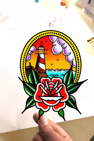 This design is available for a tattoo ! Anyone in the dallas fort worth area reach out so you can get this tattooed ! #DFW #DFWTattoo #UpForGrabs #Traditional #TraditionalTattoo #BoldColors #Texas #TexasTattoo