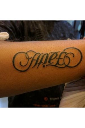 Ambigram tattoo of Letter Hope and Faith. #ambigramtattoo #hope #faith