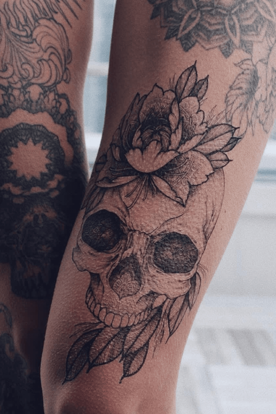 Alexis Krauss Sugar Skull Bicep Tattoo  Steal Her Style