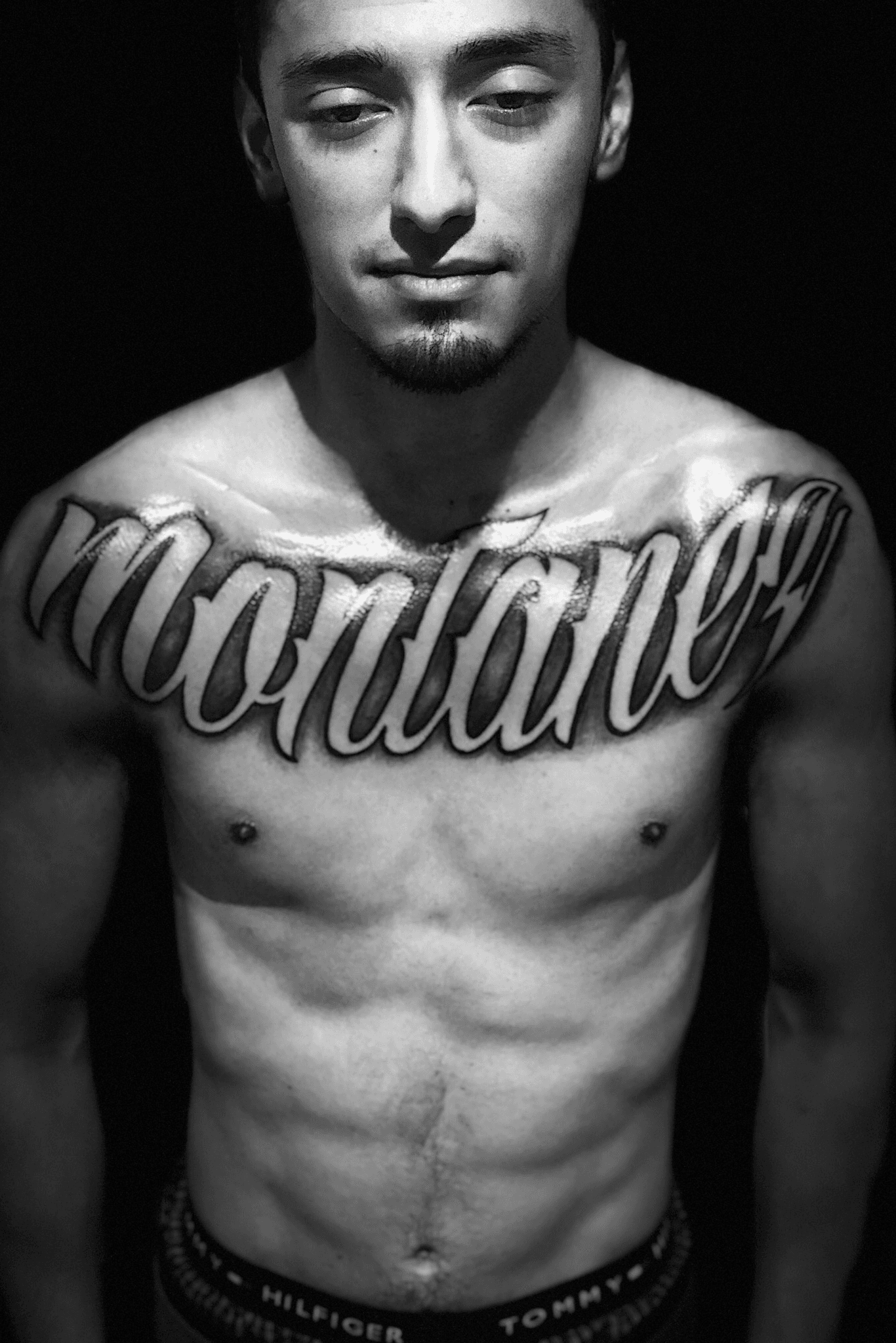 tattoo designs with names on chest