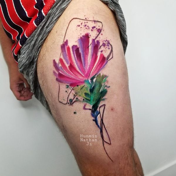 Tattoo from rain and forest tattoo