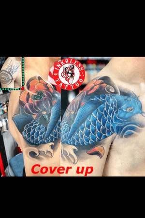 Cover up #koifish #japanesetattoo #coverup #koitattoo #koifishtattoo 