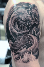 Sea dragon on arm