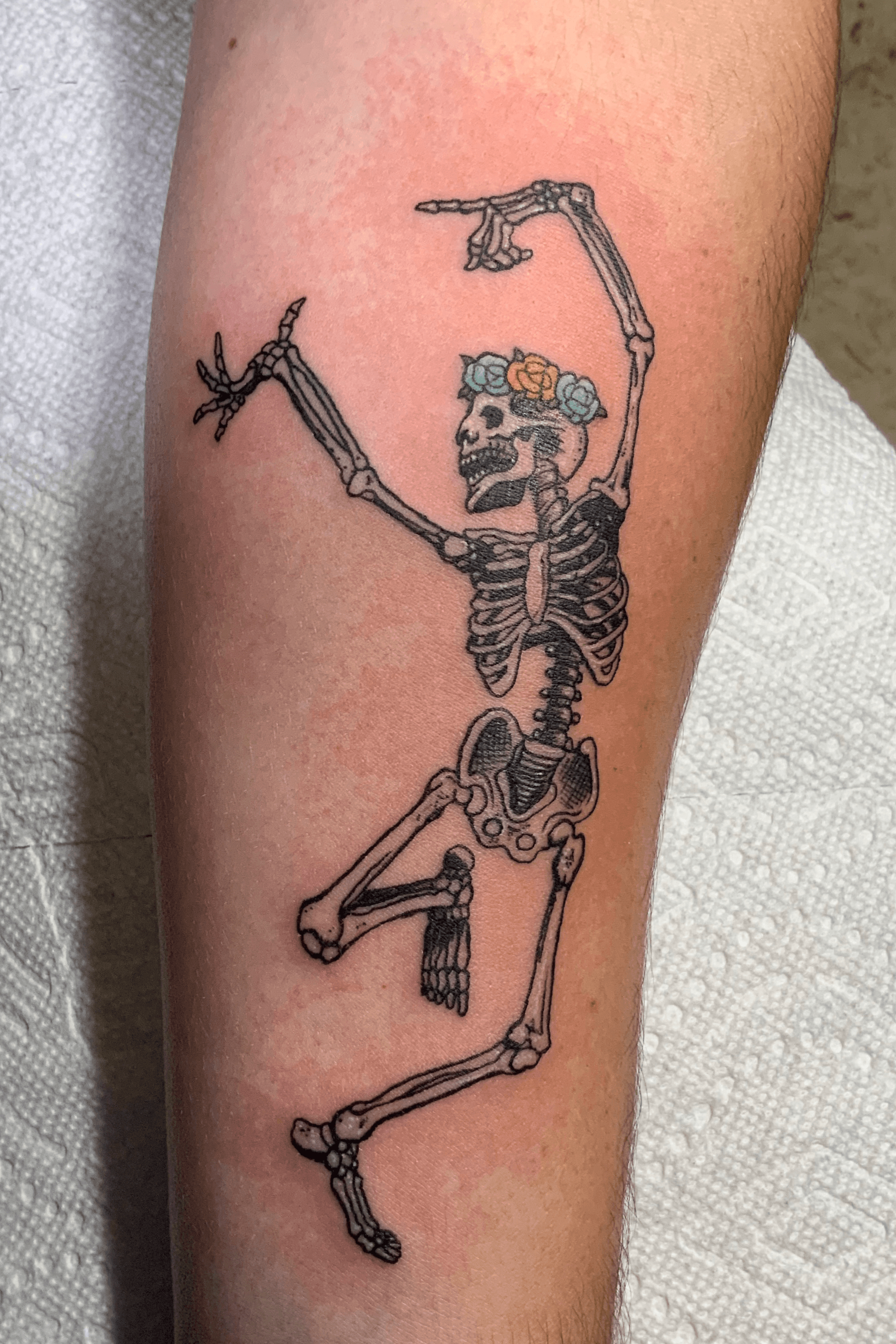 Dancer Tattoo  skeletons dancing  Dancer tattoo Skeleton tattoos Cool  tattoos