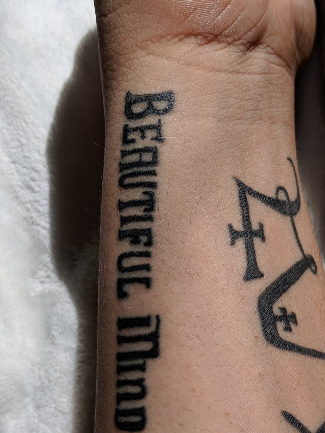 Heres my newest tattoo Jon and everyone involved in beautiful mind has  helped me so much in my life and through so many hard times so heres my  repayment to him 