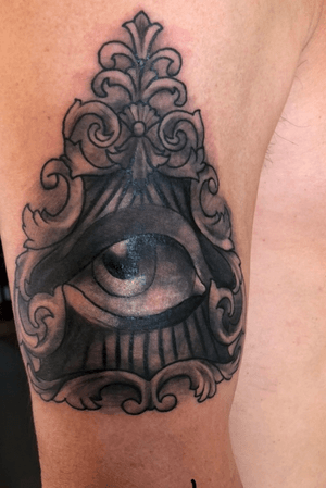 A cover up of an old tattoo