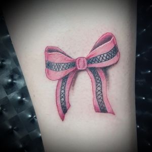 Bow colour tattoo