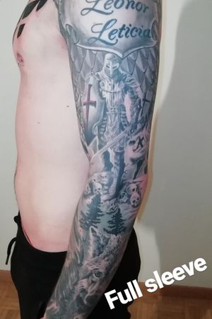 Full sleeve done over 40hrs of work