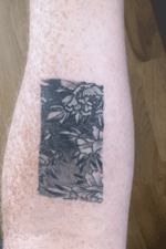 Floral peonies forearm square