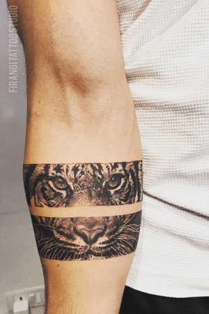 Realism work by Firangi Tattoo Studio - Tiger band 