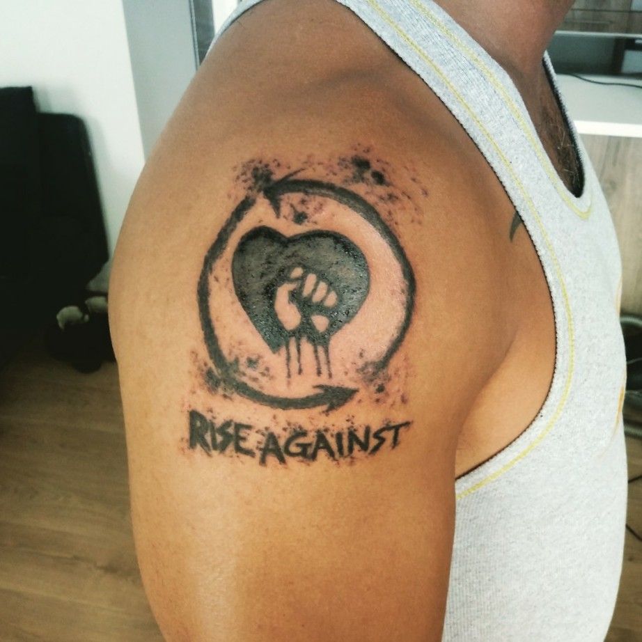 Rise Against Sleeve Tattoo Part 1  rriseagainst