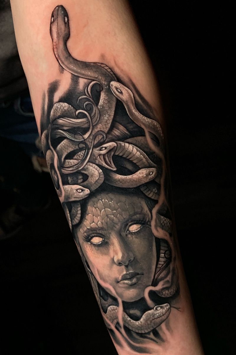 Tattoo uploaded by Zhimpa Moreno • Medusa Last Rites Tattoo Teather ...