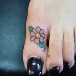 Cute flower on big toe