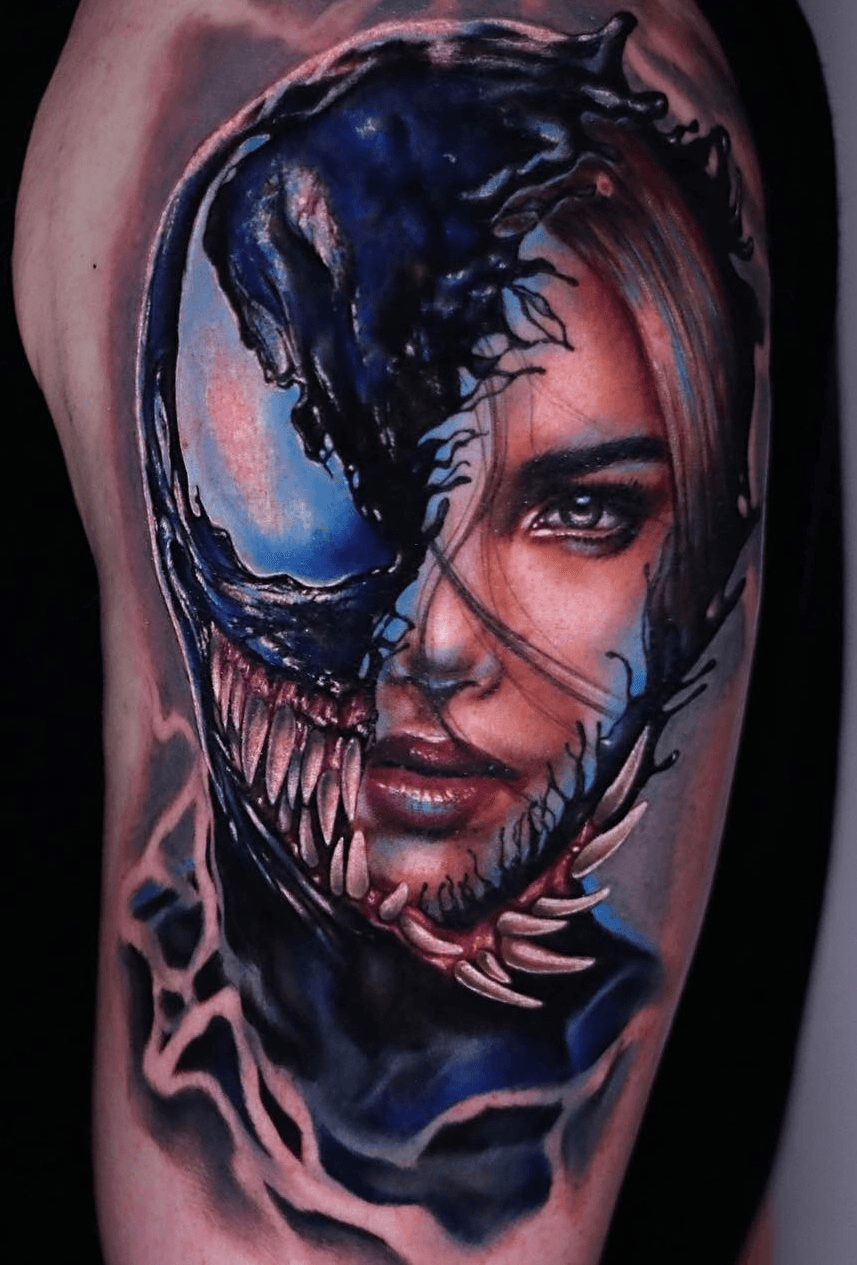 WomenVenom Tattoo by tattoostudioreddragon  Tattoogridnet