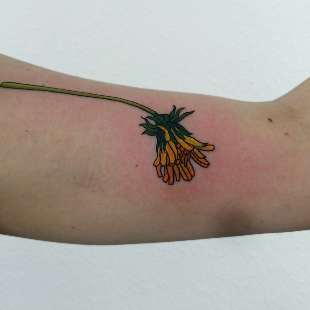 Arm Realistic Flower Tattoo by Shogun Tats
