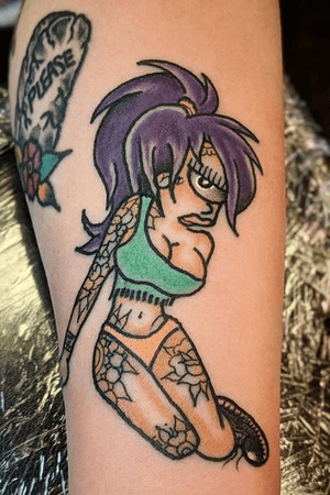 Tattooed Leela from Futurama 