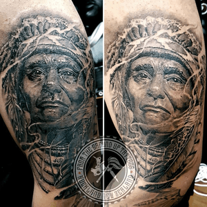 Left is a the Tattoo Fresh. On the right side Tattoo is 100% Fully Healed. By Swayzee