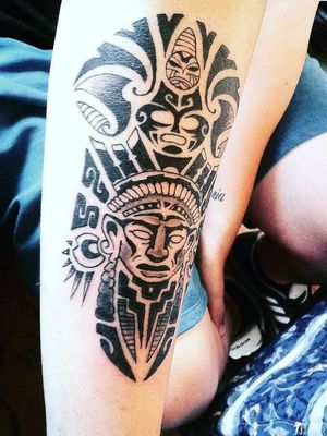 Maori tattoo black!! 