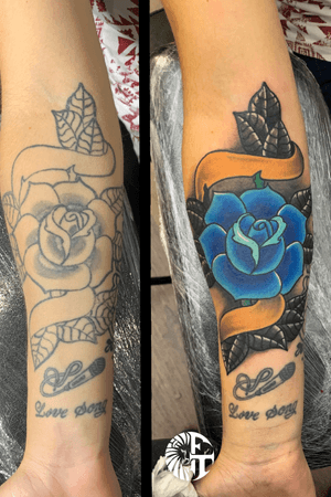 By @fredsontattoo tattoo cover up done in two hours #portotattoo #tattooporto #porto #portugal