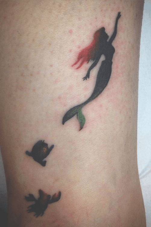 Little Mermaid Silhouette Tattoo / Dive Right In These Mermaid Tattoos Are So Pretty They Re Like A Dose Of Vitamin Sea Livingly : We did not find results for: