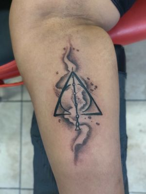                             Deathly hallow very fun piece to do credits to the original artist and to the customer