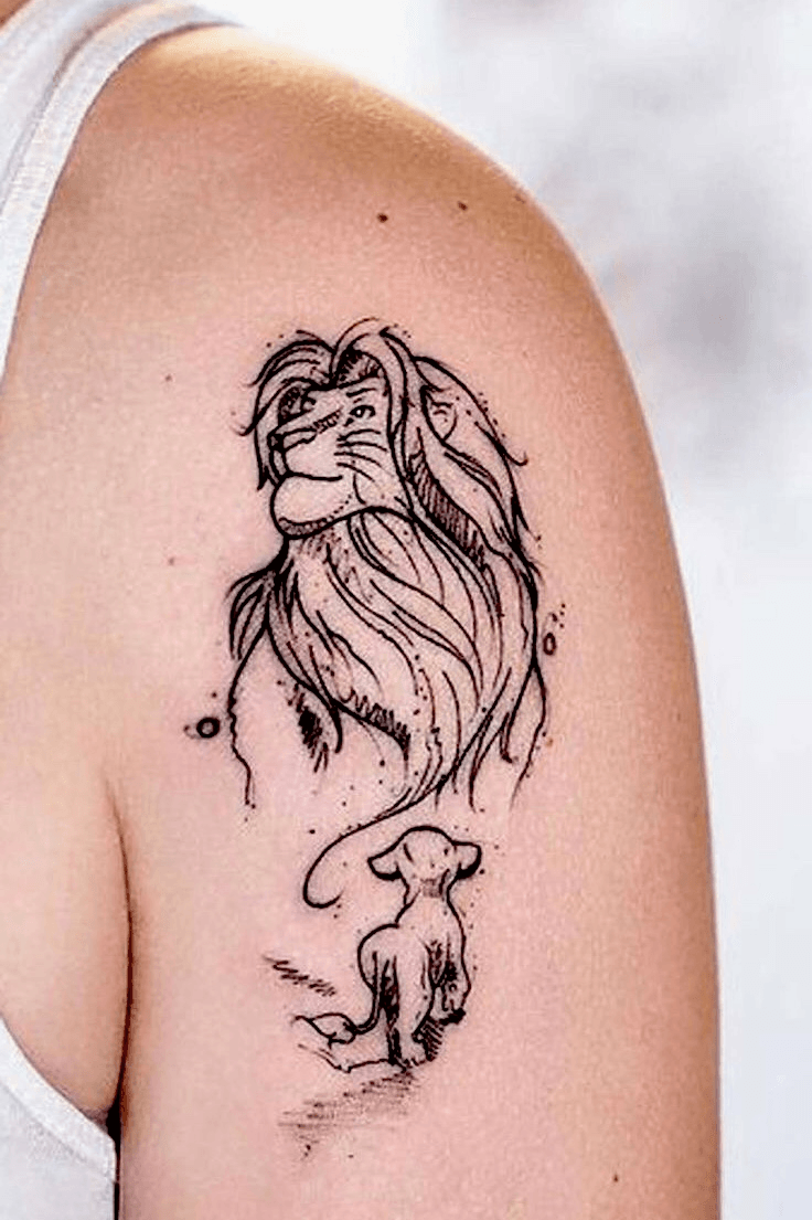 Tattoo uploaded by Tracy Marie  Disneys Lion King Mufasa Scar and Simba   Tattoodo