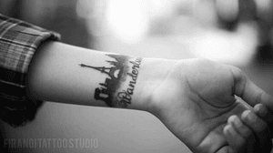 Travel tattoo by Firangi Tattoo Studio. #tattoos #uniquetattoos #wristtattoos #cutetattoos 