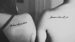 In love with you forever, forever in love with you. #couplestattoo #shouldertattoo #smalltattoo #inlove #lovetattoo #foreverinlovewithyou #inlovewithyouforever #inlovewithyoutattoo #cursivetattoo 