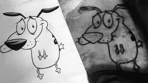 Courage the cowerdly dog #tattoo#ink#courage#the#cowardly#dog#thethingswedoforlove💘