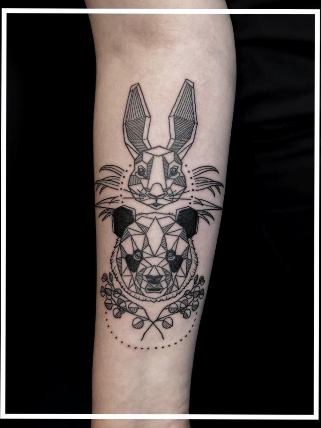 Premium Vector  Rabbit line art vintage bunny tattoo or easter event  print design vector illustration