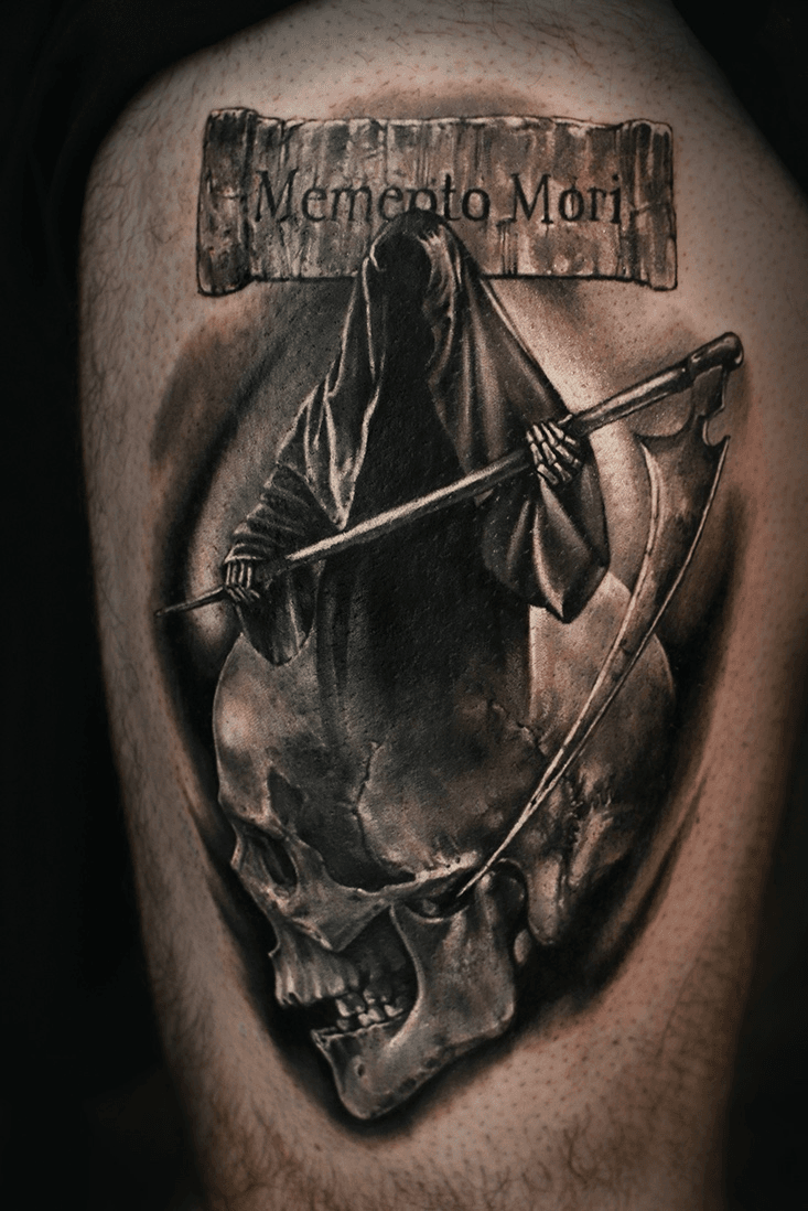 Love or death tattoo by Krzysztof Szeszko  Tattoogridnet