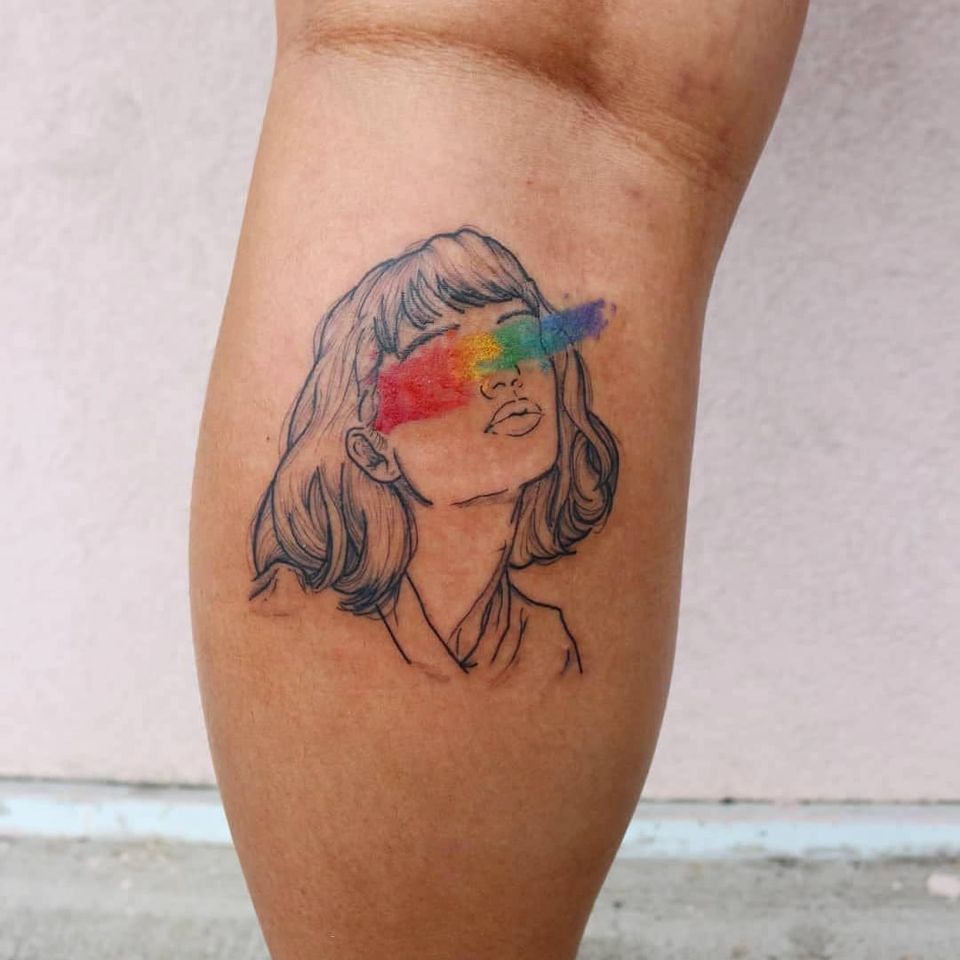 Rainbow Tattoo by Savi Chan #SaviChan #Rainbow Tattoo #queertattoo #LGBTQIA #LGBT #queer #gay #pride #pridemonth #tattooidea #meaningfultattoo
