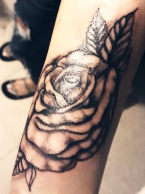 Freestyle rose tattoo
