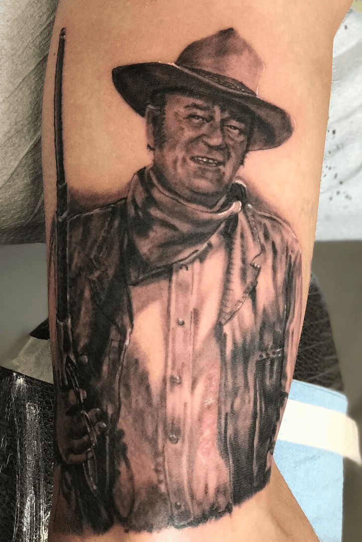 Duke it Out with these Iconic John Wayne Tattoos  Tattoodo