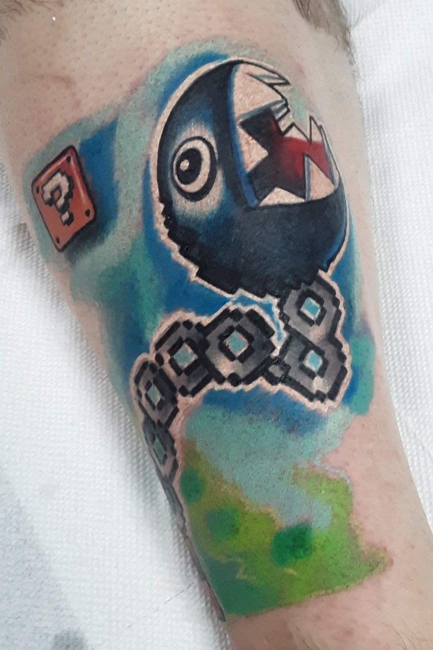 Chain Chomp  My second Nintendo devoted tattoo This was pl  Flickr