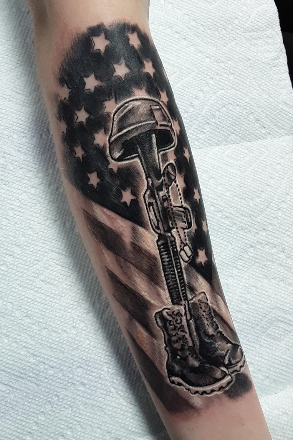 50 Fallen Soldier Tattoo Designs For Men  Memorial Ideas